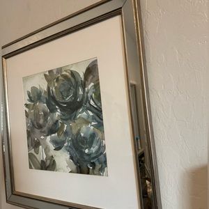 Beautiful Glamorous art work with mirror on edges. 14 x 14